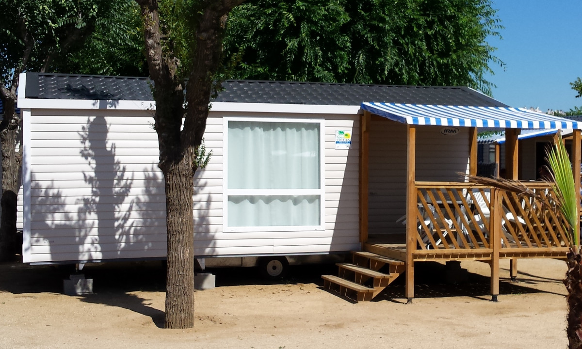 Camping-Le-Ruisseau-des-Pyrénées-stacaravan Camping-Le-Ruisseau-des-Pyrénées-stacaravan