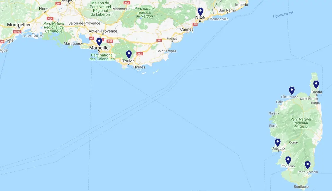 Ferries-ports-transfert-de-la-France-à-la-Corse