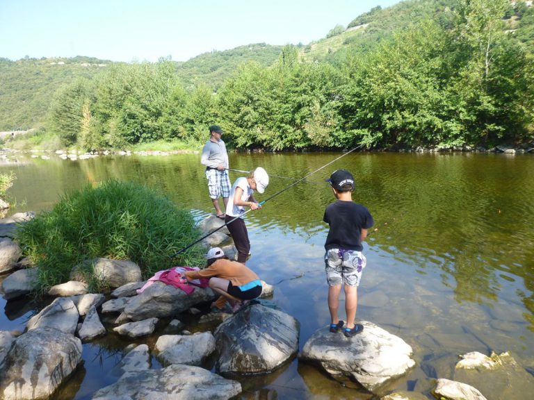 Camping La Bohême Ardeche vissen 768x576